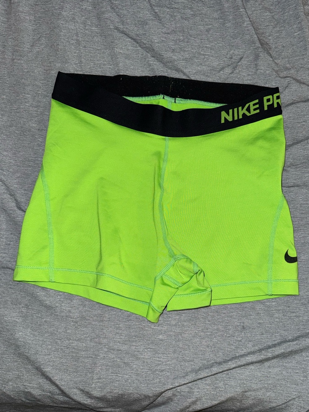 Nike Pro Women's Bright Lime Green Shorts